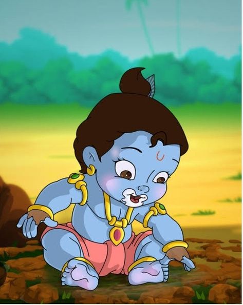 Krishna Cartoon Network, Krishna Cartoon, Cartoons Krishna, Compass Art, Digital Graphics Art, Krishna Avatar, Krishna Drawing, Krishna Flute, Little Krishna