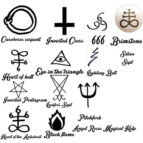 Small Satanic Tattoos, Spiritual Satanism, Hobo Symbols, Satanic Symbols, Demon Symbols, Satanic Cross, Manifesting Money Affirmations, Art Demon, Satanic Tattoos