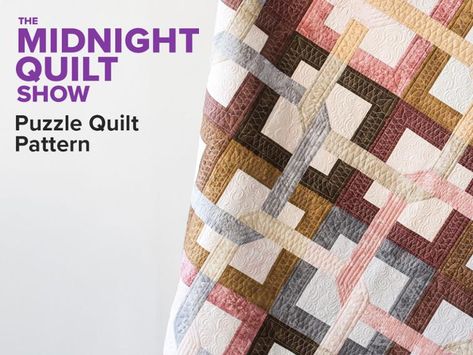 Midnight Quilt Show, Quilt Contemporary, Plaid Quilts, Labyrinth Walk, Quilted Placemat Patterns, Block Stitch, Quick Quilts, Puzzle Quilt, House Quilt Block