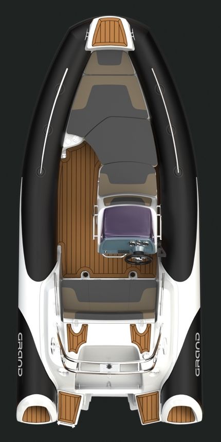 GRAND G500 | RIB Boats | GrandBoats Yacht Concept, Boat Tubes, Rigid Inflatable Boat, Folding Ladder, Rib Boat, Build Your Own Boat, Inflatable Boat, Water Skiing, Boat Plans