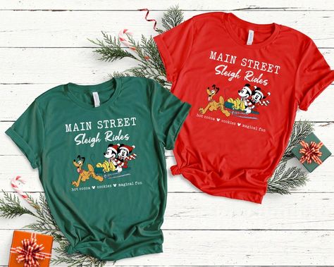 Disney Cruise Shirts, Sleigh Rides, Disney Christmas Shirts, Christmas Disney, Be Kind Shirt, Disney World Shirts, Mickey Christmas, Cruise Shirt, Santa Shirts