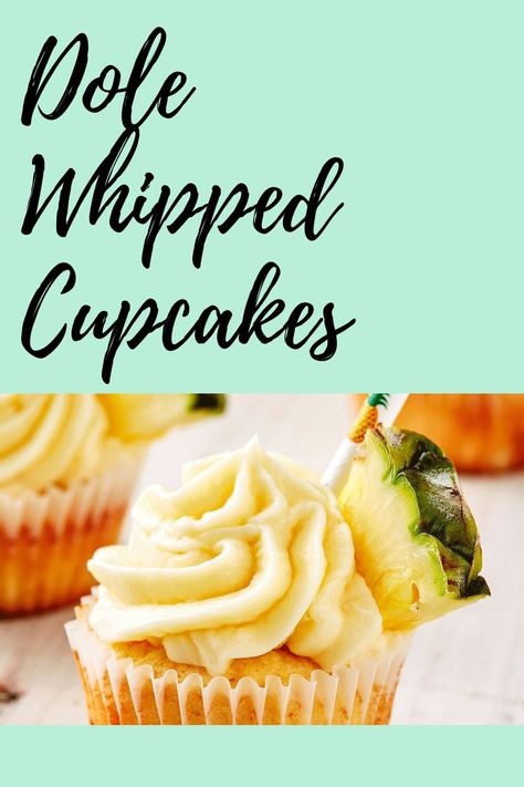 Pinapple Cupcakes, Dole Whip Cupcakes, Yellow Cake Cupcakes, Crazy Cupcakes, Cake Mix Cupcakes, Pineapple Cupcakes, Paleo Recipies, Dads Birthday, Impressive Desserts