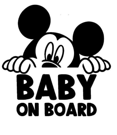 Cricut Decal Ideas, Baby On Board Sticker, Car Sticker Ideas, Medical Artwork, Disney Silhouette, Decal Ideas, Idee Cricut, Disney Souvenirs, Cricut Baby