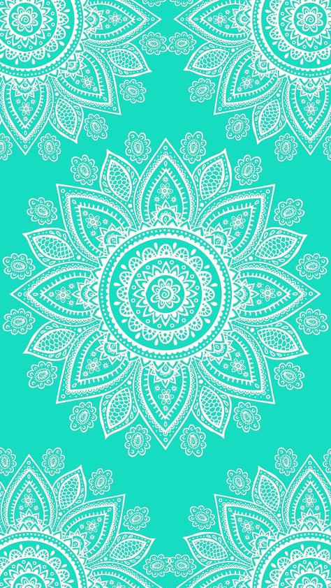 Teal Wallpaper Aesthetic, Wallpapers Spiritual, Diy Notebook Cover For School, Mandala Wallpapers, Teal Wallpaper Iphone, Bollywood Theme Party, Diy Notebook Cover, Mosaic Wallpaper, Diy String Lights