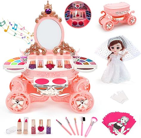 Kids Make Up Set, Kid Makeup, Toddler Makeup, Kids Makeup Kit, Real Makeup, Make Up Kits, Pretend Makeup, Makeup Toys, Makeup Kit For Kids