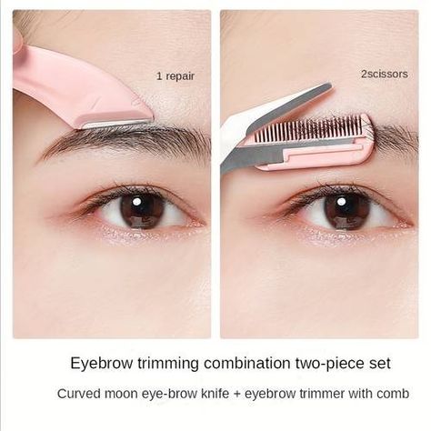 Temu | Explore the Latest Clothing, Beauty, Home, Jewelry & More Eyebrow Scissors, Curved Eyebrows, Dunner Wordend Haar, Eyebrow Grooming, Eyebrow Razor, Eyebrow Trimmer, Hair Scissors, Perfect Eyebrows, Shaving Razor