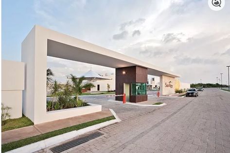 Condominium Entrance, Entrance Gates Driveway, Residential Entrance, Entrance Signage, Estate Gates, Gate Designs Modern, School Entrance, Building Entrance, Entrance Gates Design