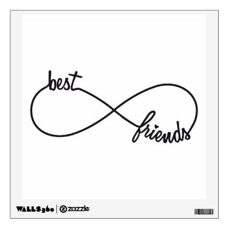 Best friends forever wall decal Drawing For Bestie, Best Friend Drawings Easy, Bff Scrapbook, Lines For Best Friend, Friends Tattoos, Best Friend Texts, Glitter Painting, Apron Ideas, Creative Birthday Cards