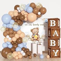 Gender Reveal Boy, Kids Birthday Party Decoration, Baby Shower Decorations For Boys, Birthday Party Balloon, Baby Box, Blue Balloons, Baby Bear Baby Shower, Boy Birthday Party, Baby Shower Balloons