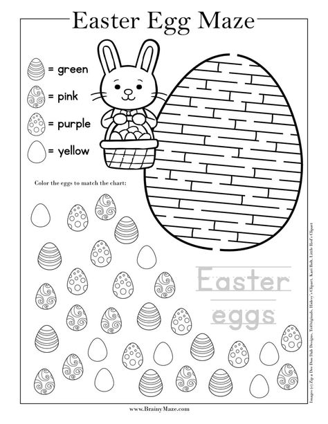 Free Easter Mazes for Kids! 13 Fun & Educational Mazes including Easter Cross Maze, Easter Bunny Maze, Easter Egg Maze, Jelly Beans, Easter Basket, Peeps and more! Perfect for your Easter Lesson. Easter Math Worksheets, Easter Puzzles, Easter Lessons, Easter Worksheets, Maze Worksheet, Mazes For Kids, Easter Preschool, Easter Coloring, Easter Printables Free