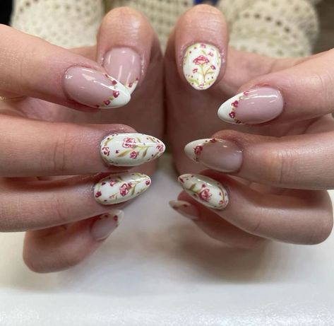 Really Cute Nails, Soft Nails, Cute Nail Art, Girls Nails, Floral Nails, Nail Art Inspiration, Chic Nails, Swag Nails, How To Do Nails