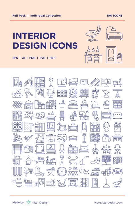 Interior Design Symbols, Storytelling Presentation, Interior Design Icon, Tool Illustration, Interior Design Vector, Food Illustration Design, Interior Design Plants, Construction Repair, Feature Wall Design