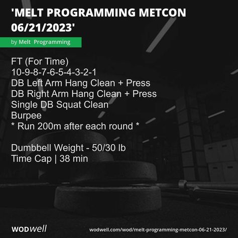 Db Workout Crossfit, Db Workout, Db Squat, Squat Clean, 2023 Workout, Hang Clean, Hiit At Home, Crossfit Wods, At Home Workouts For Women