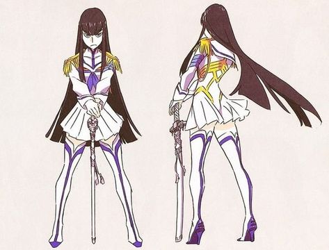 Instagram • Direct Kill A Kill, Kill La Kill Art, Satsuki Kiryuin, Last Unicorn, Character Model Sheet, Instagram Direct, Kill La Kill, Character Design Animation, Character Modeling