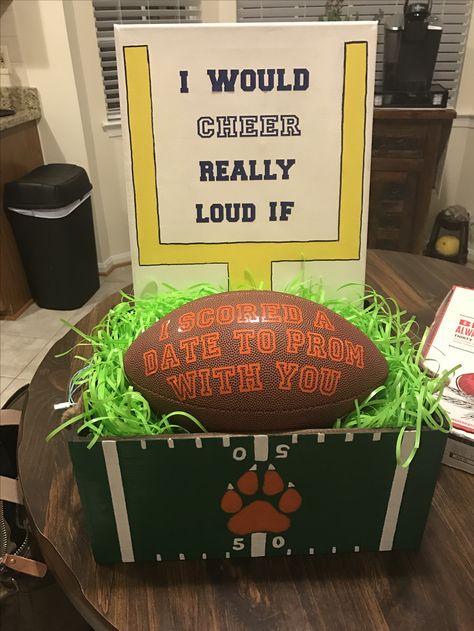 Rugby Promposal Ideas, Football Promposal Ideas, Hoco Proposals Ideas Football And Cheer, Rugby Promposal, Promposal Ideas Football, Sadie Hawkins Proposals Football, Promposal Ideas For Him Football, Football Dance Proposal, Football Promposal For Him