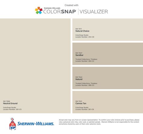 SW Natural Choice or SW Neutral Ground? Sw Sandbar, Sw Neutral Ground, Sw Natural Choice, House Living Room, New York Homes, Be Natural, Sherwin Williams, The Kitchen, Paint Colors