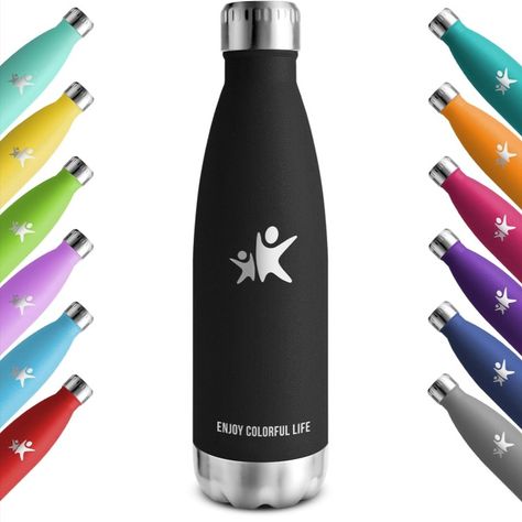 https://amzn.to/49ngBFi Insulated Stainless Steel Water Bottle, Travel Bottles, Screw Caps, Insulated Bottle, Leak Proof, Stainless Steel Bottle, Stainless Steel Water Bottle, Plastic Bottles, Water Bottle