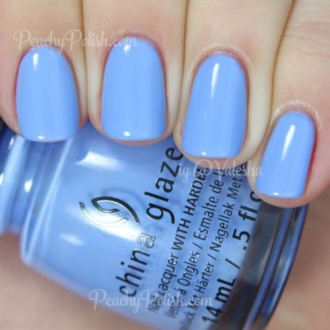 My Top 25 Favorite Polishes Of 2015 Periwinkle Nail Polish, Glaze Nails, Gel Nails Long, Nails Rose, Finger Paints, China Glaze Nail Polish, Pastel Design, Colorful Nails, Nail Candy