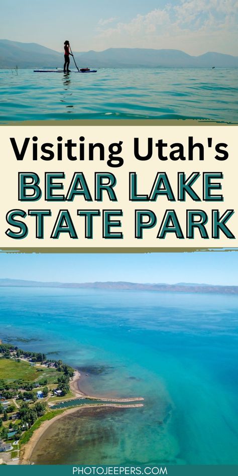 Bear Lake Idaho, Bear Lake Utah, Redwood National And State Parks, Utah State Parks, Utah Camping, Lake Swimming, Letchworth State Park, Peaceful Day, Utah Vacation