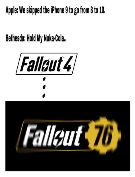 Hold my Nuka-Cola Fallout 4 Funny, Fallout Meme, Fallout Funny, Gamer Meme, Fallout Game, Video Game Memes, Fallout New Vegas, Gamer Humor, Gaming Memes