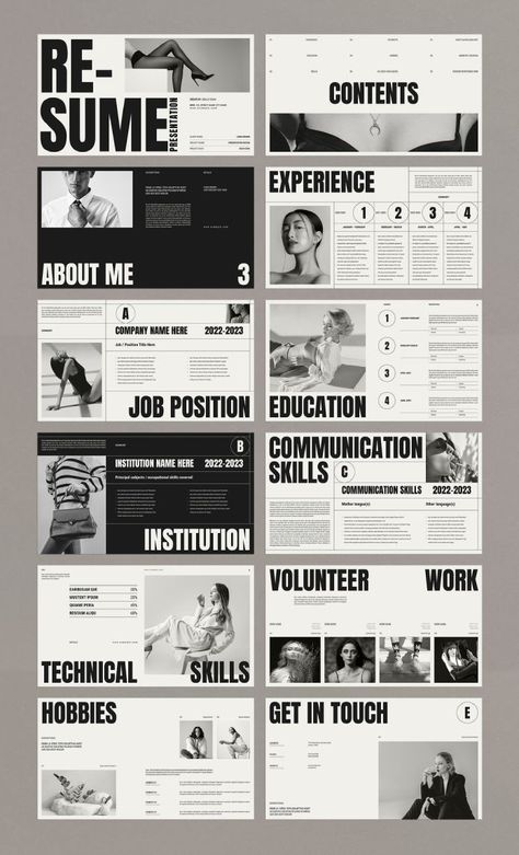 The Perfect CV/Resume/Portfolio Screen Presentation Template for Creatives