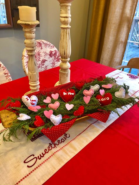 Dough Bowl Decor Valentines, Center Piece For Dining Table Valentines, Valentines Dough Bowl, Valentines Dough Bowl Decor, Heart Dough Bowl Candle, Valentine’s Day Dough Bowl, Decorative Bowl Filler, Valentines Dinner, Bowl Decor