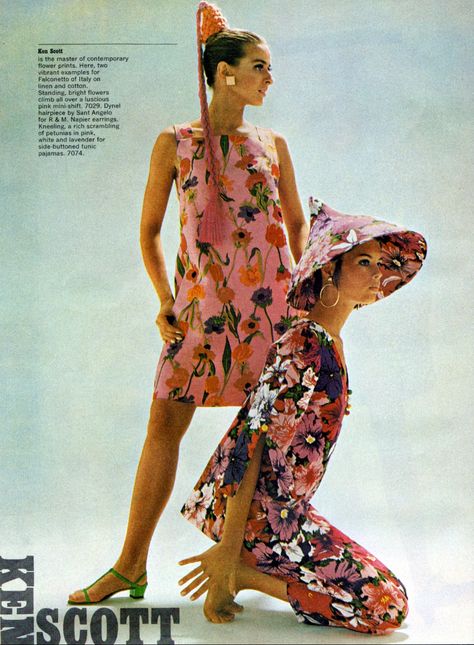 Ken Scott Slim Aaron, 1967 Fashion, Zoella Hair, Kiyoko Shimizu, Journal April, Ken Scott, Ladies Home Journal, Swinging 60s, 70’s Style