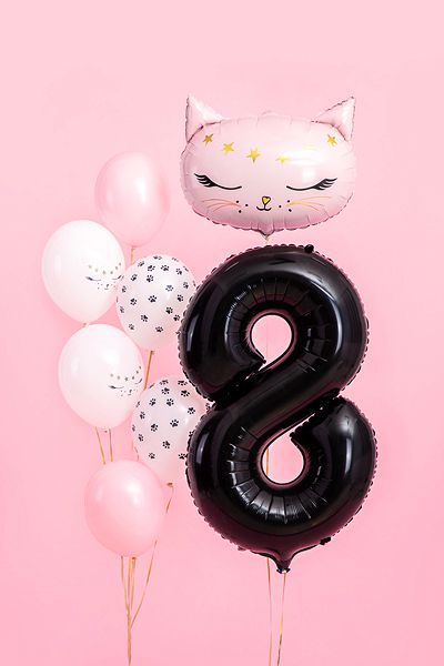 Foil Balloon Number ''8'', 86cm, black Ballon Helium, Foil Number Balloons, Number 8, Number Balloons, Metallic Foil, Foil Balloons, Black Metallic, Baby Birthday, Birthday Wishes