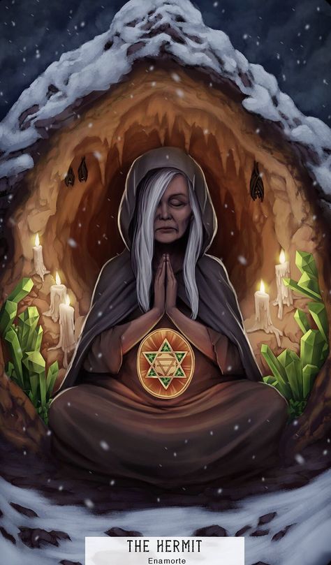 Card of the Day - The Hermit - Wednesday, May 29, 2019 Hermit Mode, Tarot By Cecelia, The Hermit Tarot, The Magician Tarot, Dnd Classes, The Hermit, Tarot Major Arcana, Tarot Cards Art, Tarot Card Meanings