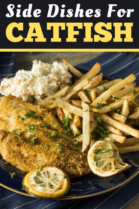 Transform your catfish into an unforgettable seafood feast with these tasty side dishes. From creamy coleslaw to sweet cornbread, these sides are sure to delight. Catfish Side Dishes, Catfish Dinner Ideas Sides, Catfish Sides Dishes, Catfish Sides, Fried Catfish Dinner, Catfish Dinner Ideas, Dinner Ideas Sides, Catfish Dinner, Seafood Feast