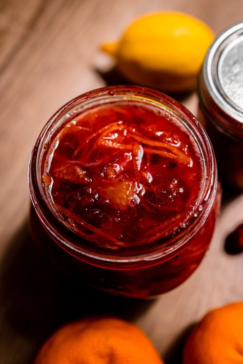 Orange Cranberry Marmalade, Cranberry Orange Marmalade Recipe, Cranberry Orange Marmalade, Making Marmalade, Winter Produce, Orange Marmalade Recipe, Christmas Jam, Marmalade Recipe, Plain Canvas