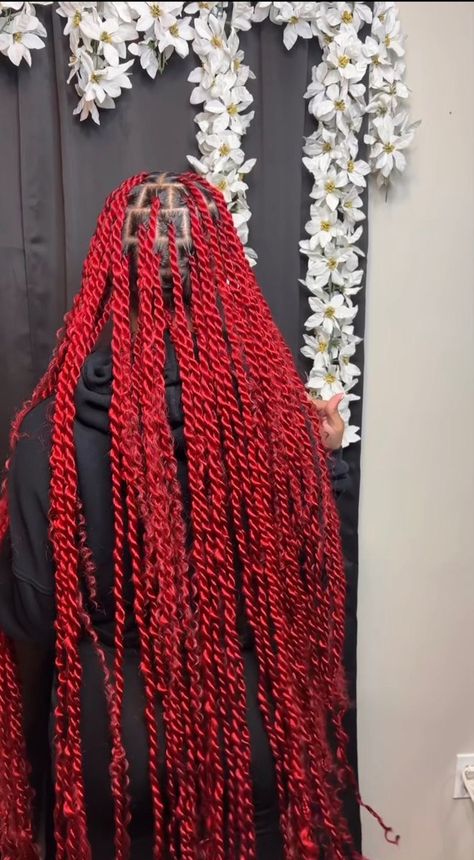 Short Braid Hairstyles, Short Braid, Senegalese Twist Style, Red Braids, Black Hair Inspiration, Red Hairstyles, Short Box Braids Hairstyles, Braided Hairstyles For Black Women Cornrows, Goddess Braids Hairstyles