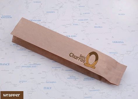 Seis Churros on Behance Churro Packaging Ideas, Churro Packaging, Churros Packaging Ideas, Churros Packaging, Churro Ideas, Business Content, Cafe Interior Design, Food Packaging Design, Paper Packaging