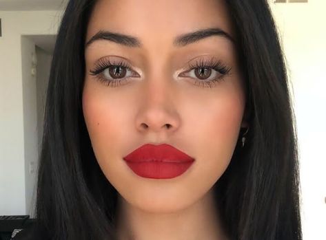 cindy kimberly Ivana Santacruz, Red Lipstick Makeup, Red Lip Makeup, Cindy Kimberly, Lipstick Makeup, Makeup Goals, Red Lipstick, Glam Makeup, Everyday Makeup