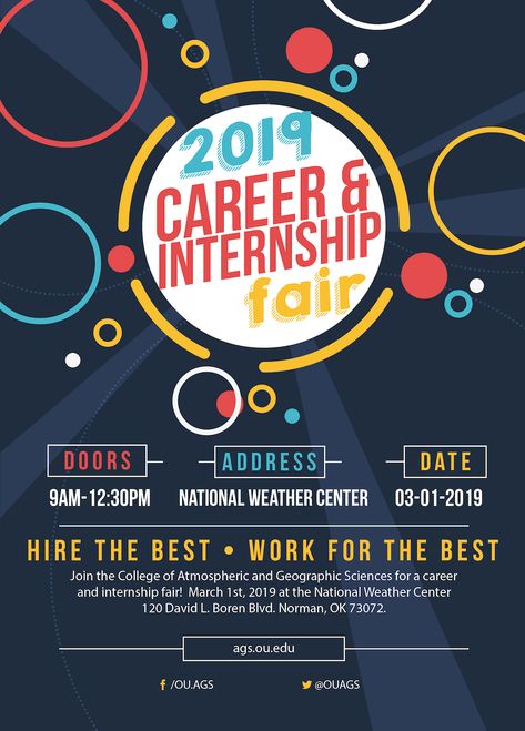 Career Fair Flyer Design, Career Poster Design, Career Expo Poster, Career Fair Poster Design, Internship Poster Design Ideas, College Event Poster, Internship Poster, Ou College, Webinar Design