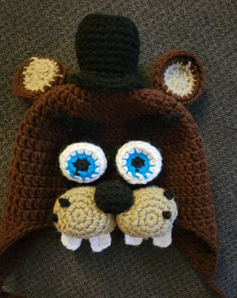 #FNAF Fnaf Crochet Hat, Character Crochet Hats, Crochet Fnaf, Crochet Girlies, Fnaf Crochet, Dream Craft Room, Hat Patterns, Crochet Inspiration, Ideas Crochet