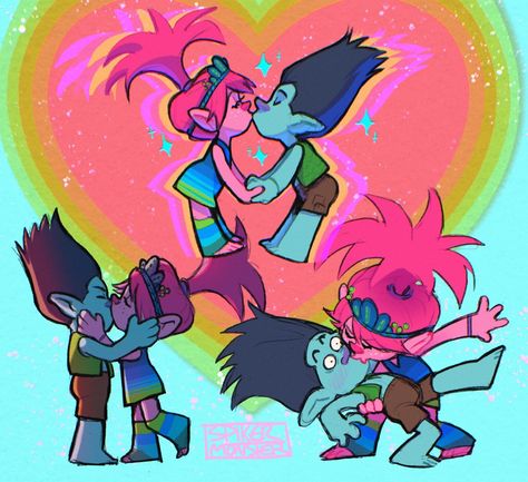 Viva Trolls Fanart, Branch Trolls Fanart, Trolls Comic, Trolls Ships, Broppy Fanart, Trolls Fanart, Poppy Coloring Page, Branch Trolls, Toro Inoue