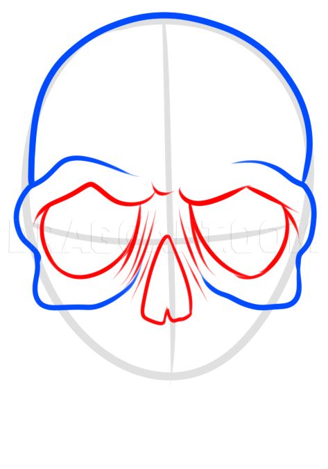 Medieval Skull Drawing Tutorial, Step by Step, Drawing Guide, by Dawn - DragoArt Skull Step By Step Drawing, Skull Drawing Tutorial, Medieval Skull, Skull Drawing Sketches, Drawing Tutorial Step By Step, Easy Skull Drawings, Cool Skull Drawings, Skull Drawings, Medieval Drawings