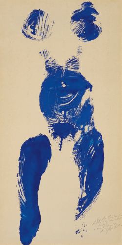 Yves Klein UNTITLED ANTHROPOMETRY (ANT 163) 2,000,000 — 3,000,000 USD LOT SOLD. 1,935,000 USD Yves Klein Blue, Gagosian Gallery, Yves Klein, Canvas Art Projects, Alberto Giacometti, Art Walk, Art Abstrait, Body Painting, Performance Art