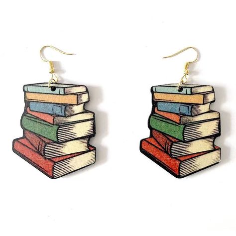 PRICES MAY VARY. OPEN A BOOK OF FUN: These book earrings are a great pair of handmade/ hand burned wood earrings for all bookworms, teachers, educators and more. Do you love reading to others, educating littles, or are you a teacher who likes to release her inner Frizzle? Then these earrings are great for you. QUALITY MADE: Looking for a pair of earrings that are well made, and are not cheap earrings? These are perfect for you. Each pair is hand made and hand packed with a wood burning tool. The Monster Painting, Cat Monster, Toilet Restaurant, Book Pendant, Book Earrings, Coffee Wall, Graduation Jewelry, Bar Coffee, School Jewelry