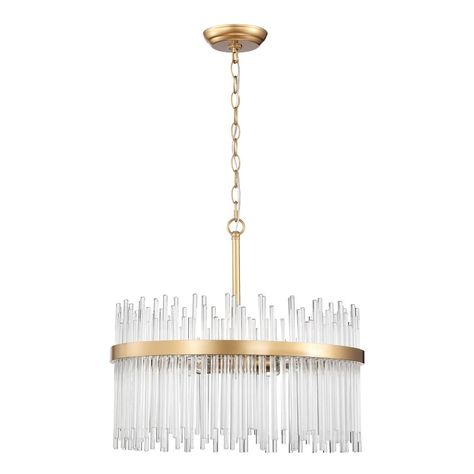 Casandra 5-light Shiny Bronze Chandelier with Clear Glass Bars - Shiny Bronze - On Sale - Bed Bath & Beyond - 36050988 Bar Chandelier, Drum Light, Glass Bar, Bronze Chandelier, White Chandelier, Chandelier Bedroom, 5 Light Chandelier, Contemporary Chandelier, Drum Chandelier