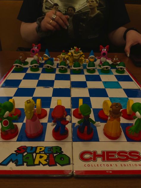 Super Mario chess (dark side version) Mario Chess, Chess Master, Chess Board, Chess, Super Mario, Dark Side, Mario, Woodworking, Art