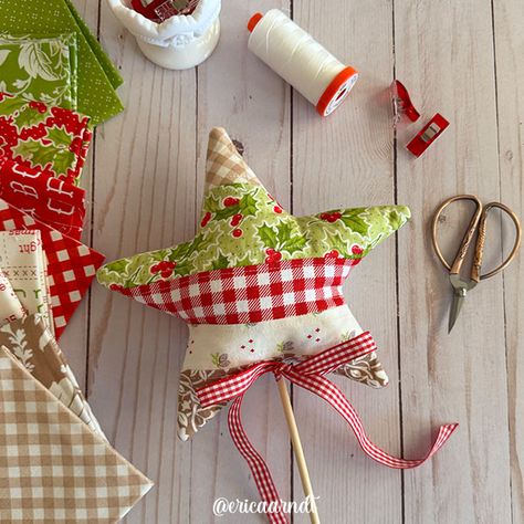 Join me for a fast and EASY Quilty Star Tree Topper tutorial over on my YT channel! I'm using the quilt-as-you-go method to make it super fast and fun! It's the perfect finish to your tree this year! This project is perfect for using up all of your holiday scraps too! 🎄🎄🎄🎄🎄 Pattern: Quilty Star Tree Topper Get the Pattern: Click link in bio, then click 'blog' or visit https://www.confessionsofahomeschooler.com #ericaarndt #quiltedtreetopper #quiltedstar Star Tree, Star Tree Topper, Yt Channel, Tree Topper, Tree Toppers, Join Me, Link In Bio, This Year, Sewing Patterns