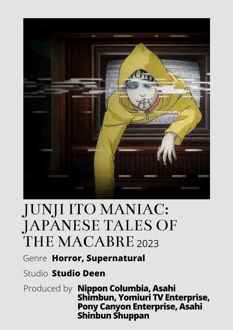 Junji Ito Minimalist Poster, Japanese Tales Of Macabre Wallpaper, Junji Ito Maniac Poster, Junji Ito Poster, Tales Of The Macabre, Junji Ito Maniac, Japanese Horror Movies, Junji Ito Collection, Anime Minimalist Poster