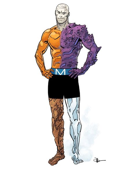 Metamorpho by by Evan "Doc" Shaner Dc Metamorpho, Doc Shaner Art, Metamorpho Dc, Evan Shaner, Doc Shaner, Superhero Cosplay, Doom Patrol, Dc Comics Characters, Dark Horse Comics