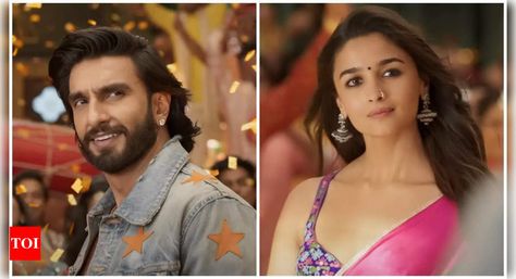 WATCH: Ranveer Singh and Alia Bhatt give a colourful twist to the ICONIC song 'Jhoomka Gira Re' with their peppy dance number 'What Jhumka' | Hindi Movie News Check more at https://geniusceleb.com/watch-ranveer-singh-and-alia-bhatt-give-a-colourful-twist-to-the-iconic-song-jhoomka-gira-re-with-their-peppy-dance-number-what-jhumka-hindi-movie-news/ What Jhumka, Hindi Movie, Ranveer Singh, Alia Bhatt, Hindi Movies, Desi, Twist, Songs, Quick Saves