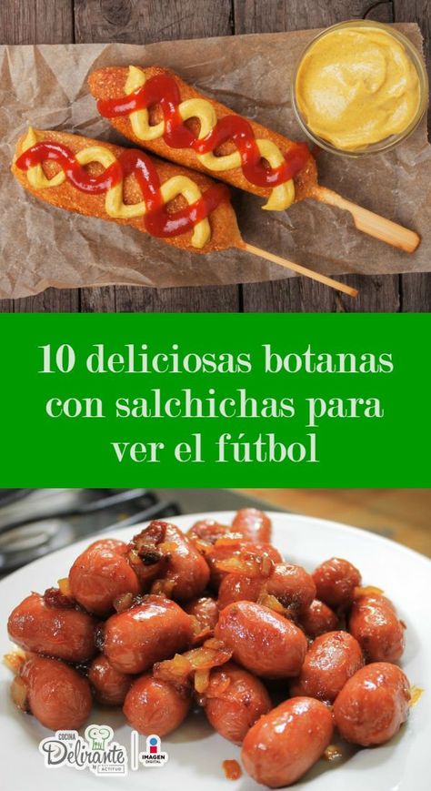 10 botanas con salchichas para el mundial | CocinaDelirante Tortilla Rolls, Fat Foods, Food Platters, Easy Food To Make, Finger Foods, Food Hacks, Food To Make, Food And Drink, Easy Meals