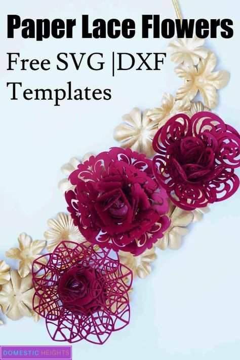 Lace Flowers Tutorial, Fleurs Diy, Leaf Template, Paper Flower Template, Paper Lace, Diy Papier, Handmade Flowers Paper, Paper Flowers Craft, Paper Flower Tutorial