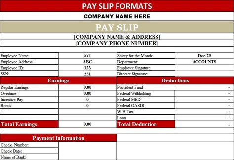 Payslip Formats - Excel Word Template Separation Agreement Template, Cleaning Checklist Template, Grocery List Template, Education Templates, Word Templates, Checklist Template, Notes Template, Contract Template, Excel Templates