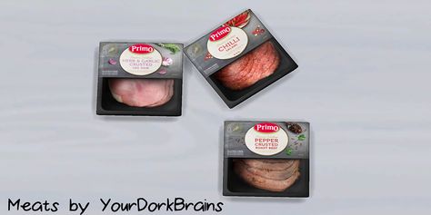 TS4 & TS3 Packaged Meat - YDB Packaged Meat, Sims 4 Grocery Store, Sims 4 Food Cc, Sims 4 2023, The Sims 4 Kids, Sims 4 Cc Decor, Sims 4 Kitchen, Sims 4 Clutter, Create A World